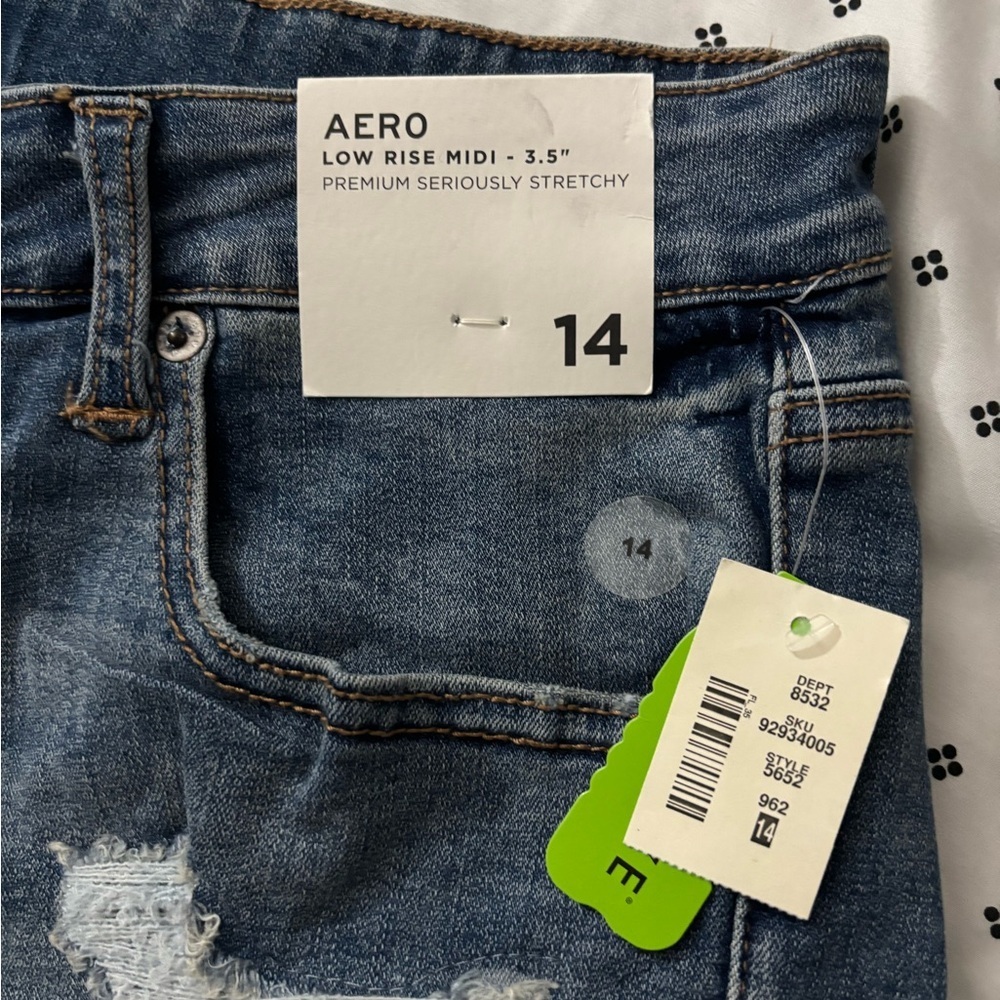 Aeropostale Kids Denim Shorts - Blue - Picture 2 of 3